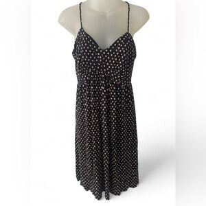 Black and Cream Polka Dot Dress